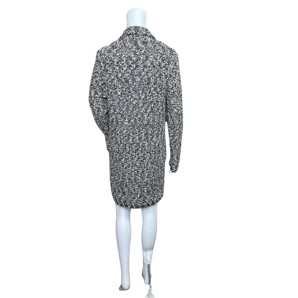 Lucky Brand Black Tweed Mackenzie Button Up Cardigan Sweater Jacket Size Medium - Picture 7 of 9